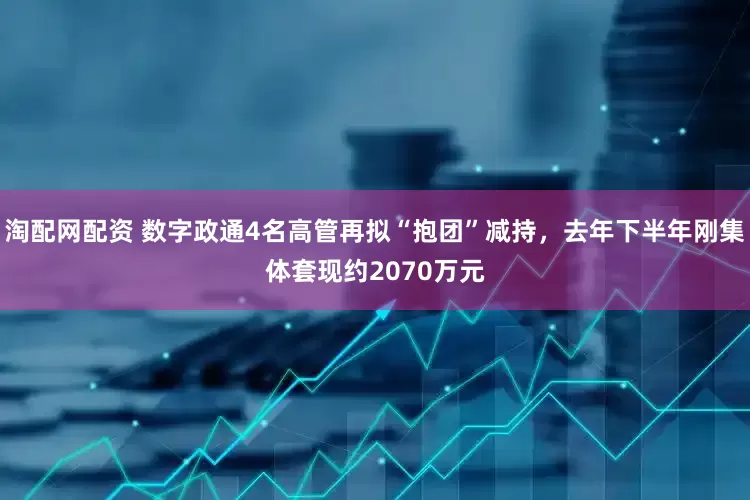 淘配网配资 数字政通4名高管再拟“抱团”减持，去年下半年刚集体套现约2070万元