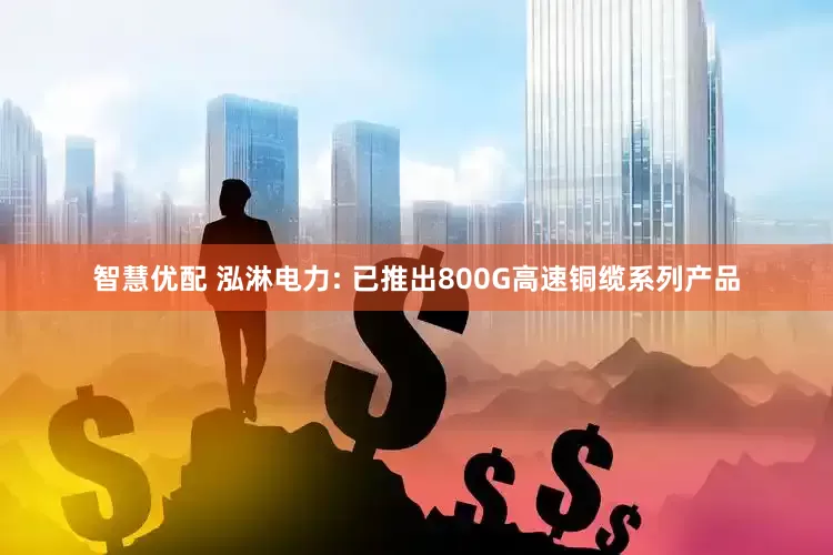智慧优配 泓淋电力: 已推出800G高速铜缆系列产品